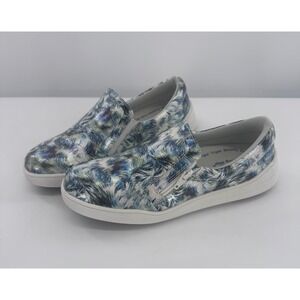 Spring Step Whispie-Tufts-Blum Sneakers  Blue Multi Leather Zip Slip-On‎ Size 7M